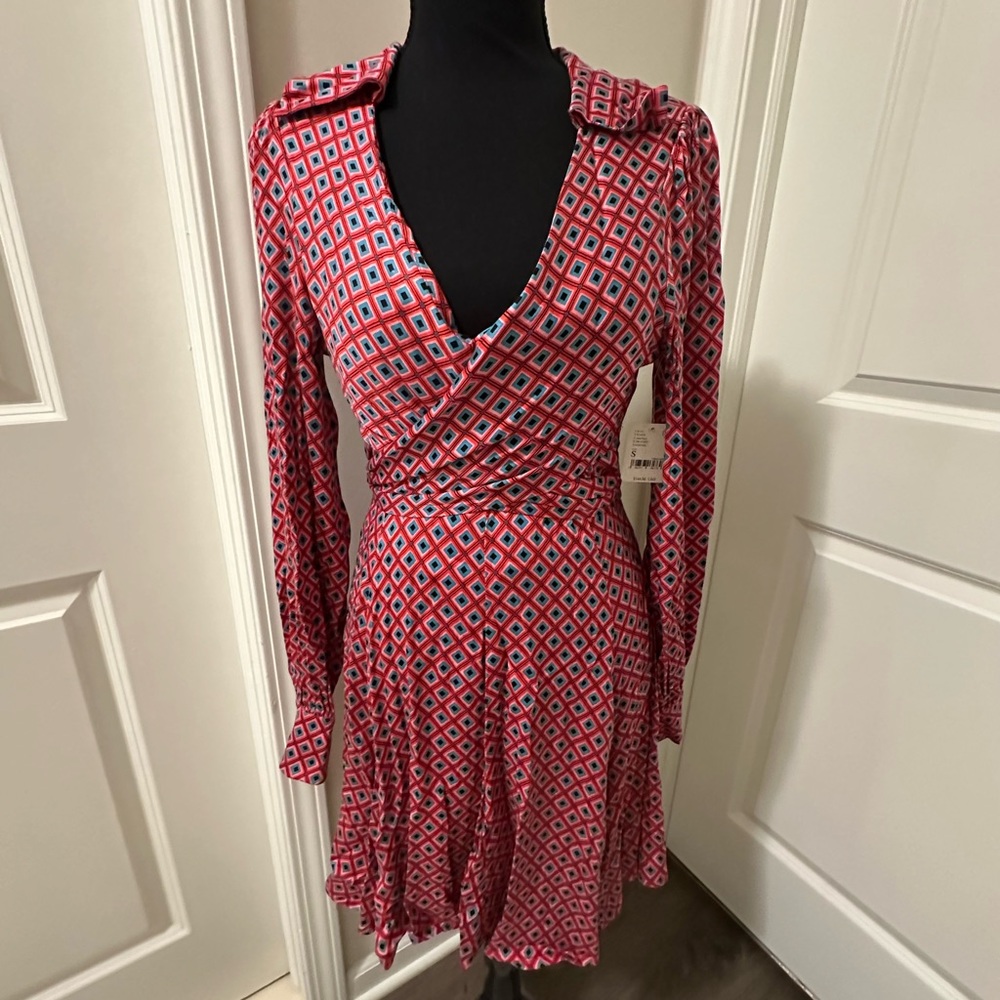 Free People It Takes Two Long Sleeve Mini Dress - Picture 3 of 8